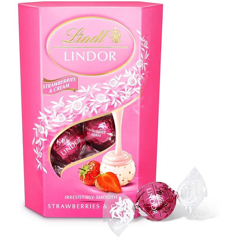 Lindt Lindor Strawberries and cream-200г.