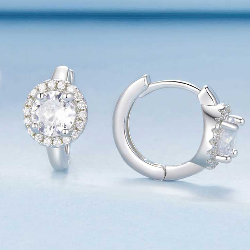 Сребрени обетки Shining Diamonds