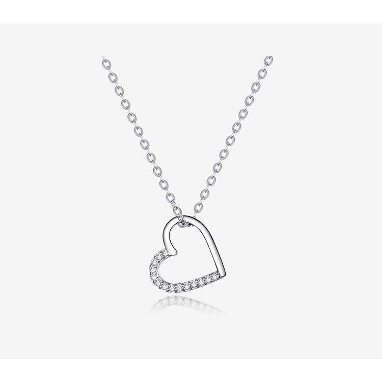 Сребрено ланче Heart