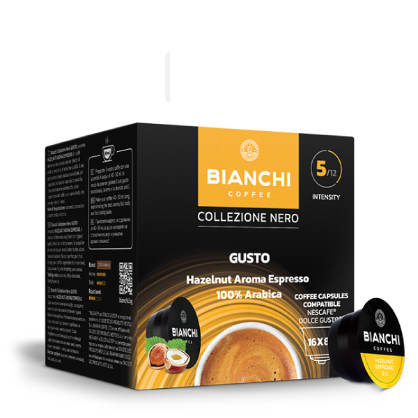 Bianchi Dolce Gusto Hazelnut Aroma Espresso 100% Arabica