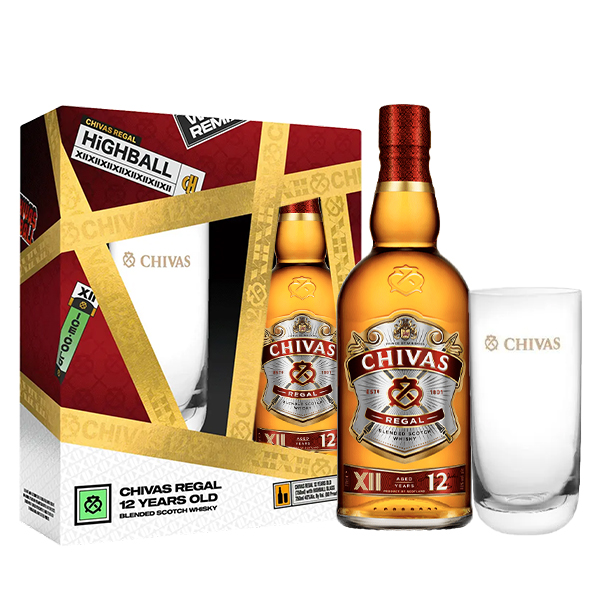 Виски Chivas Regal 12 0,7L со висока чаша
