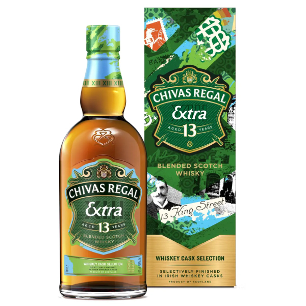 Виски Chivas Regal Extra Irish Whiskey Cask Selection 13Y 1L + кутија