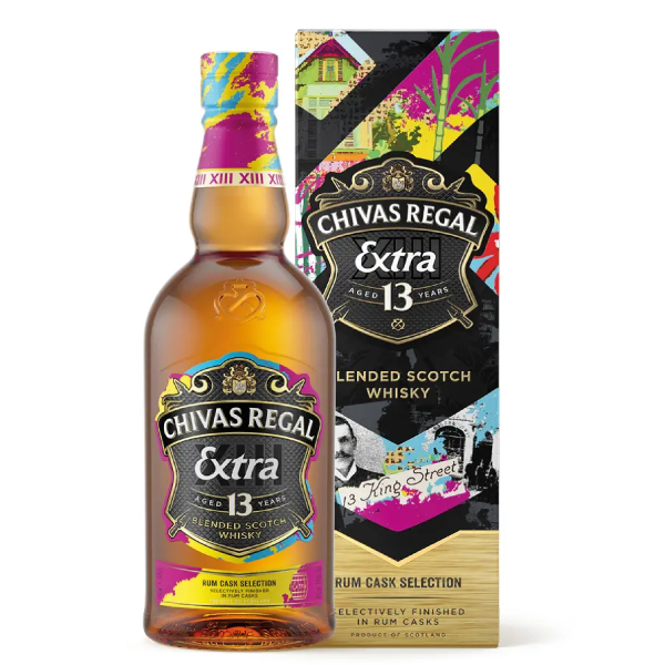 Виски Chivas Regal Extra Rum Casks Selection 13Y 1L + кутија