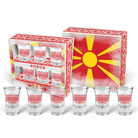 Сет чашки за ракија „Среќна Слава“