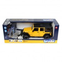 Bruder Jeep Wrangler Rubicon со велосипед и велосипедист