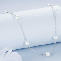 Сребрено ланче Pearl Lover