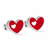 Сребрени обетки Colorful hearts