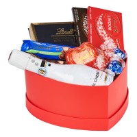 Кутија со пенливо вино „Срце полно страст“