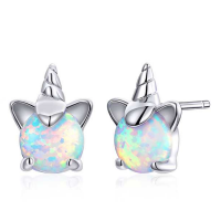 Сребрени обетки Lovely Unicorns