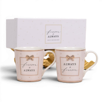 Сет од 2 „Forever & Always“ керамички шолји