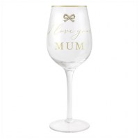 Чаша за вино I Love you Mum