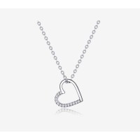 Сребрено ланче Heart