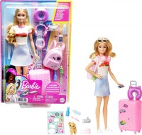Barbie Travel Doll Set со куфер и патни аксесоари