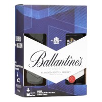 Gift Box Виски Ballantine’s Finest 0,7L во кутија со 2 чаши