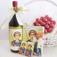 Вино и бонбониера за слава