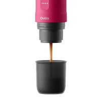 Outin Nano Chrimson Red – Пренослива мини машина за еспресо кафе