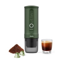 Outin Nano Forest Green – Пренослива мини машина за еспресо кафе 