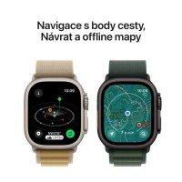Apple Watch Ultra 2 GPS + Cellular 49mm Natural Titanium Case with Blue Trail Loop - S/M